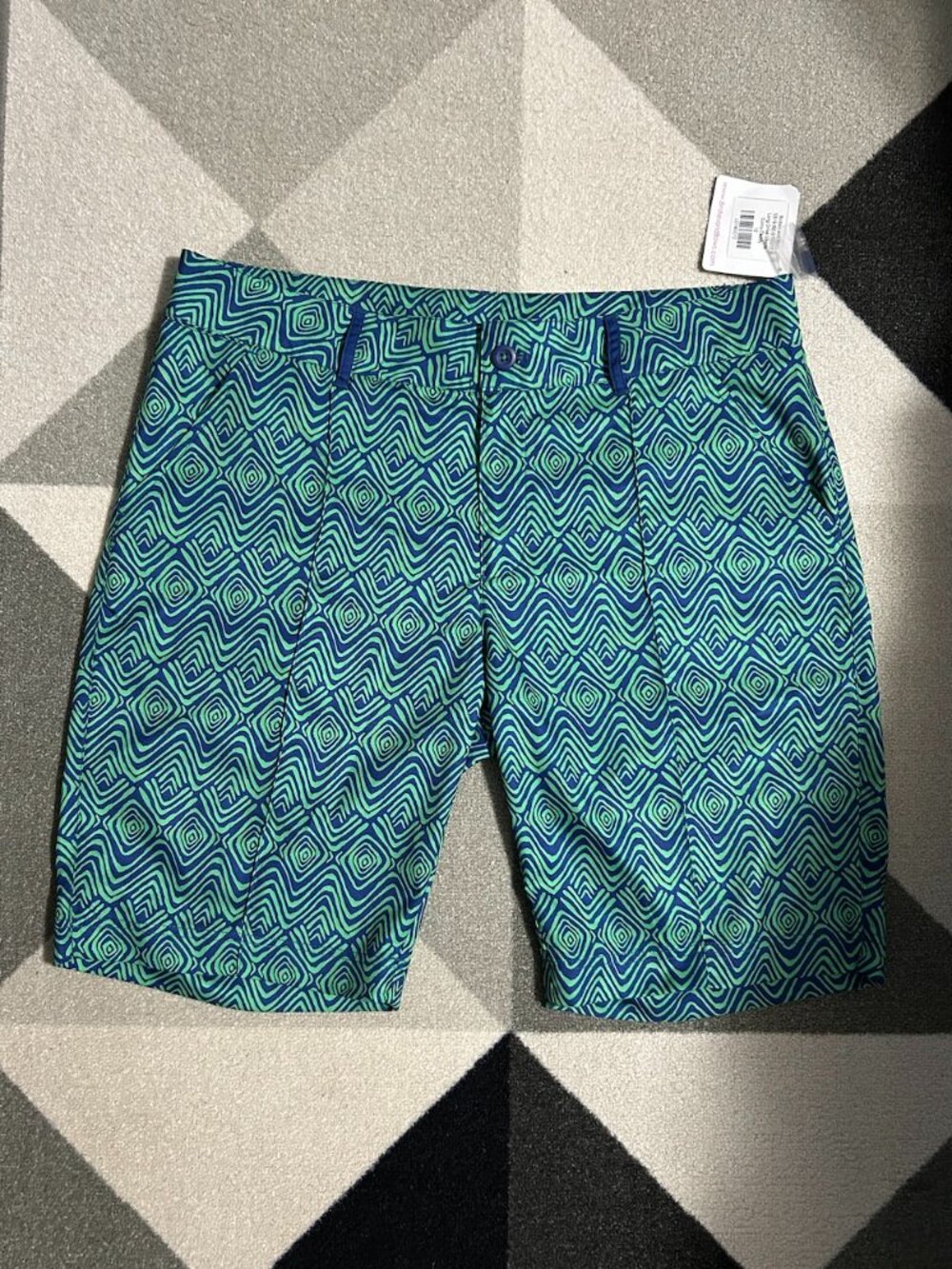 NWT Birdies and Bows Straight Shot Long Drive Golf Shorts Women's Size 12